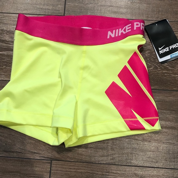 Nike Pants - Nike Pros neon